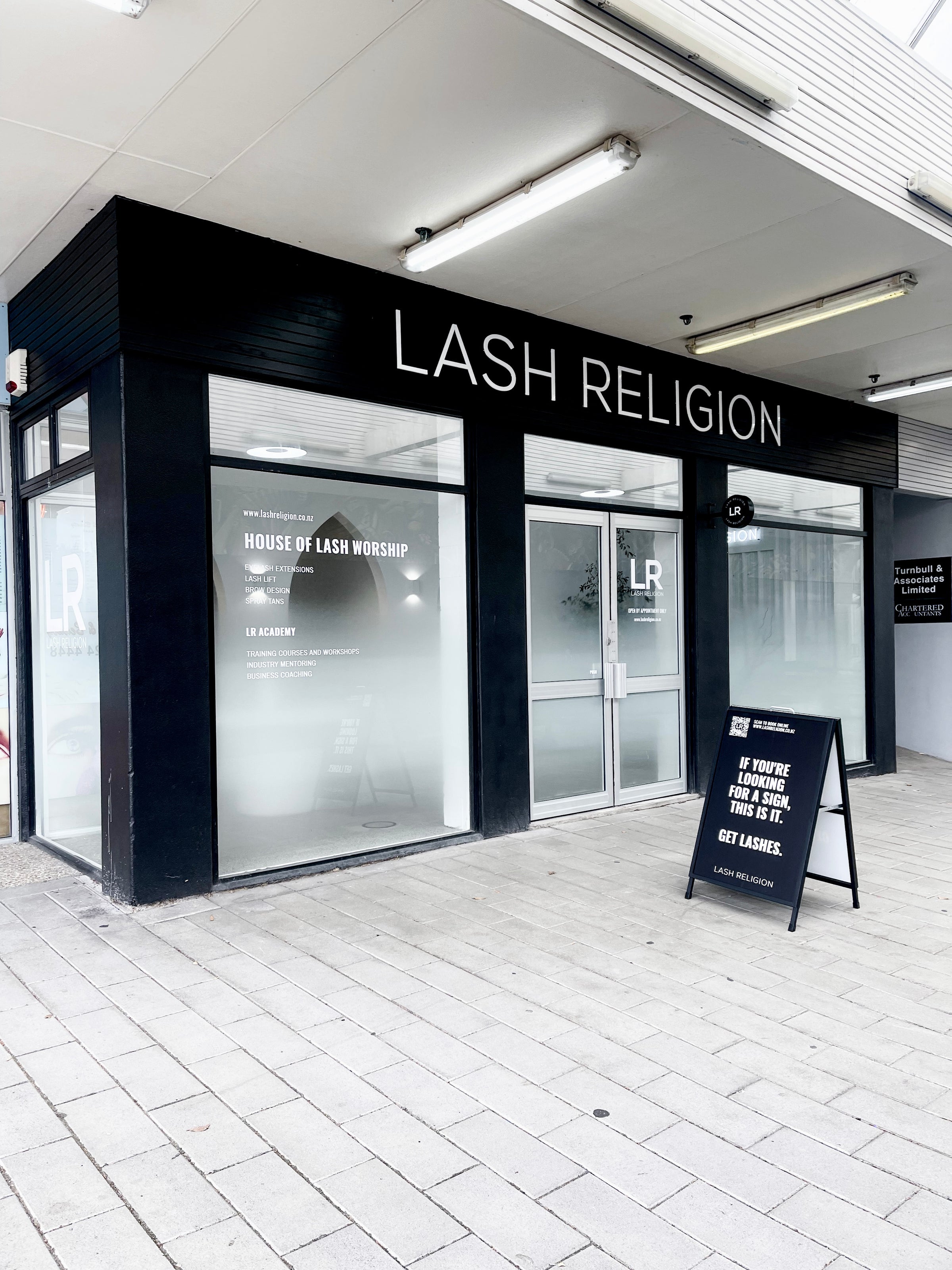 Custom A-Frame Sign – Lash Religion