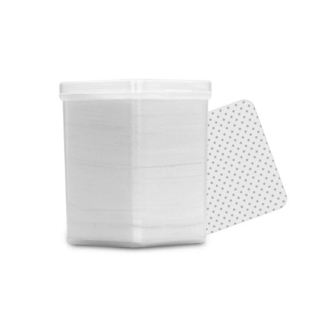 Adhesive nozzle wipes